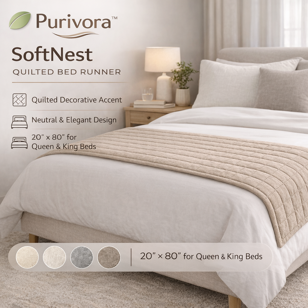 SoftNest Quilted Bed Runner
