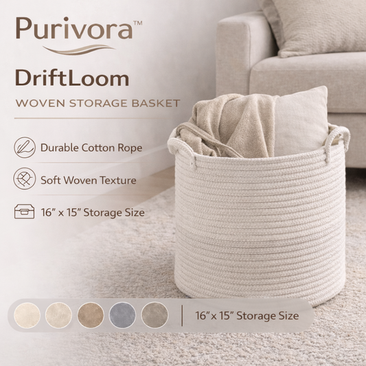 DriftLoom Woven Storage Basket